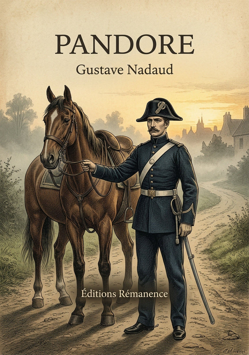 Livre Pandore par Gustave Nadaud - Couverture - Editions Remanence
