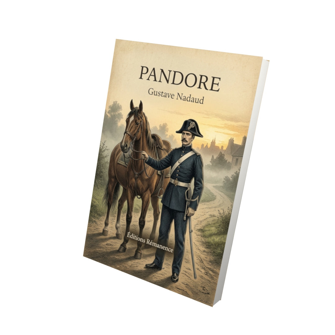 Livre Pandore par Gustave Nadaud - Vue 3D - Editions Remanence