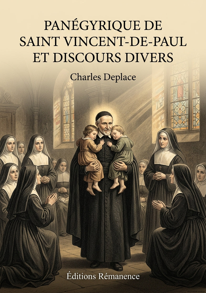Livre Panégyrique de saint Vincent-de-Paul et discours divers par Charles Deplace - Couverture - Editions Remanence
