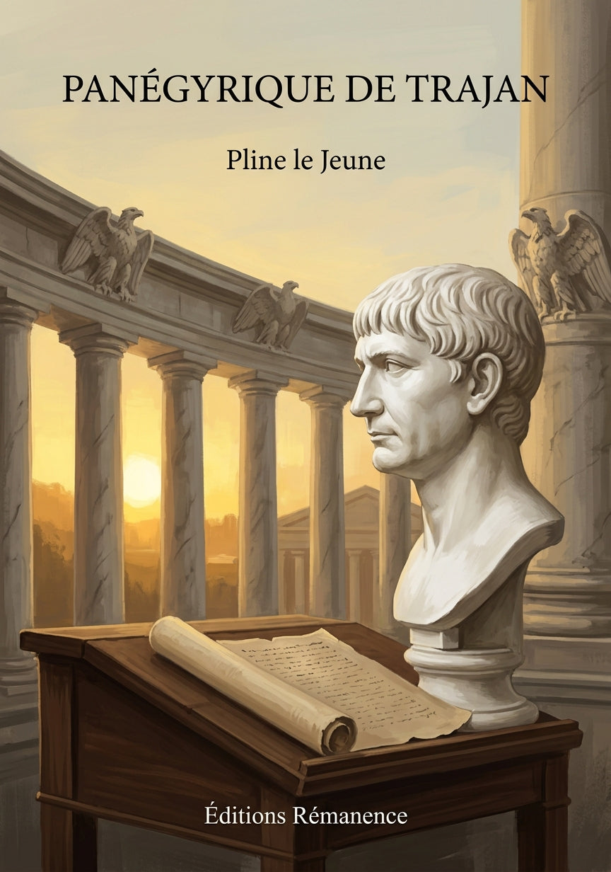 Livre Panégyrique de Trajan par Pline le Jeune - Couverture - Editions Remanence