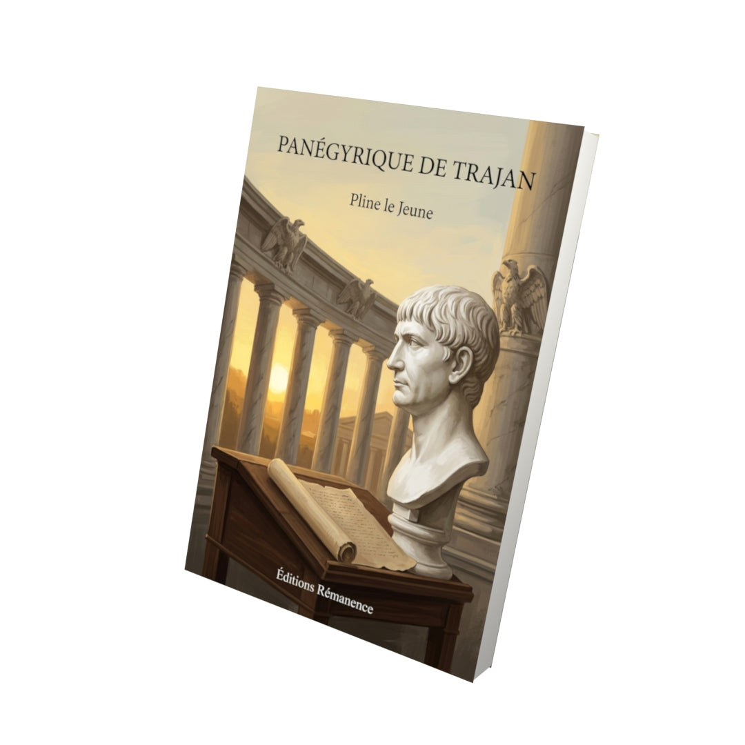 Livre Panégyrique de Trajan par Pline le Jeune - Vue 3D - Editions Remanence