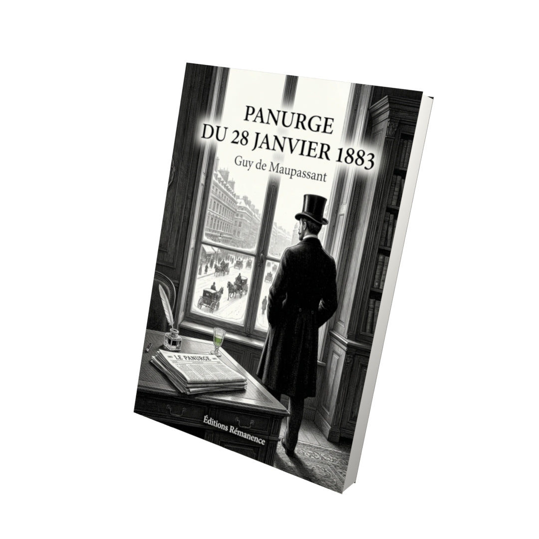 Livre Panurge du 28 janvier 1883 par Guy de Maupassant - Vue 3D - Editions Remanence