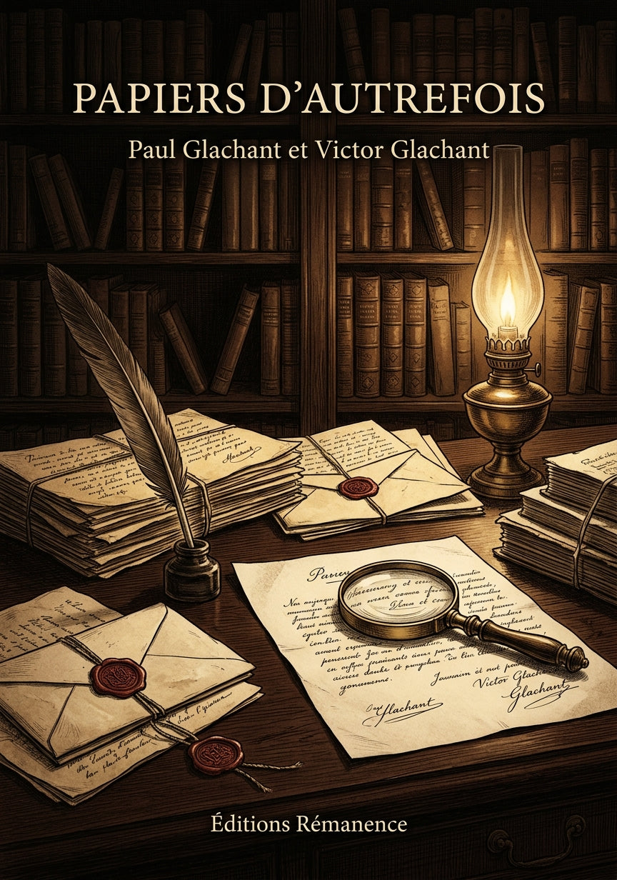 Livre Papiers d’autrefois par Paul Glachant et Victor Glachant - Couverture - Editions Remanence