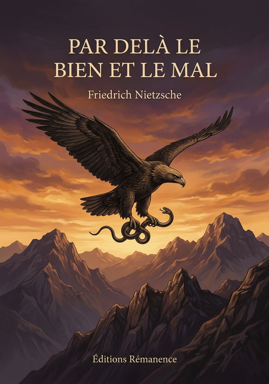 Livre Par delà le Bien et le Mal par Friedrich Nietzsche - Couverture - Editions Remanence