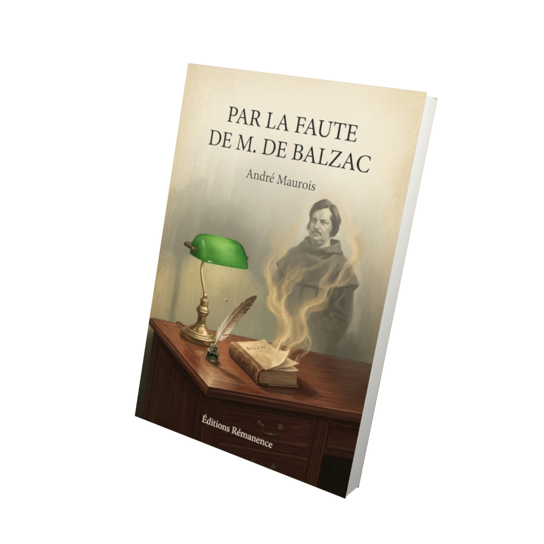 Livre Par la faute de M. de Balzac - André Maurois - Vue 3D - Editions Remanence