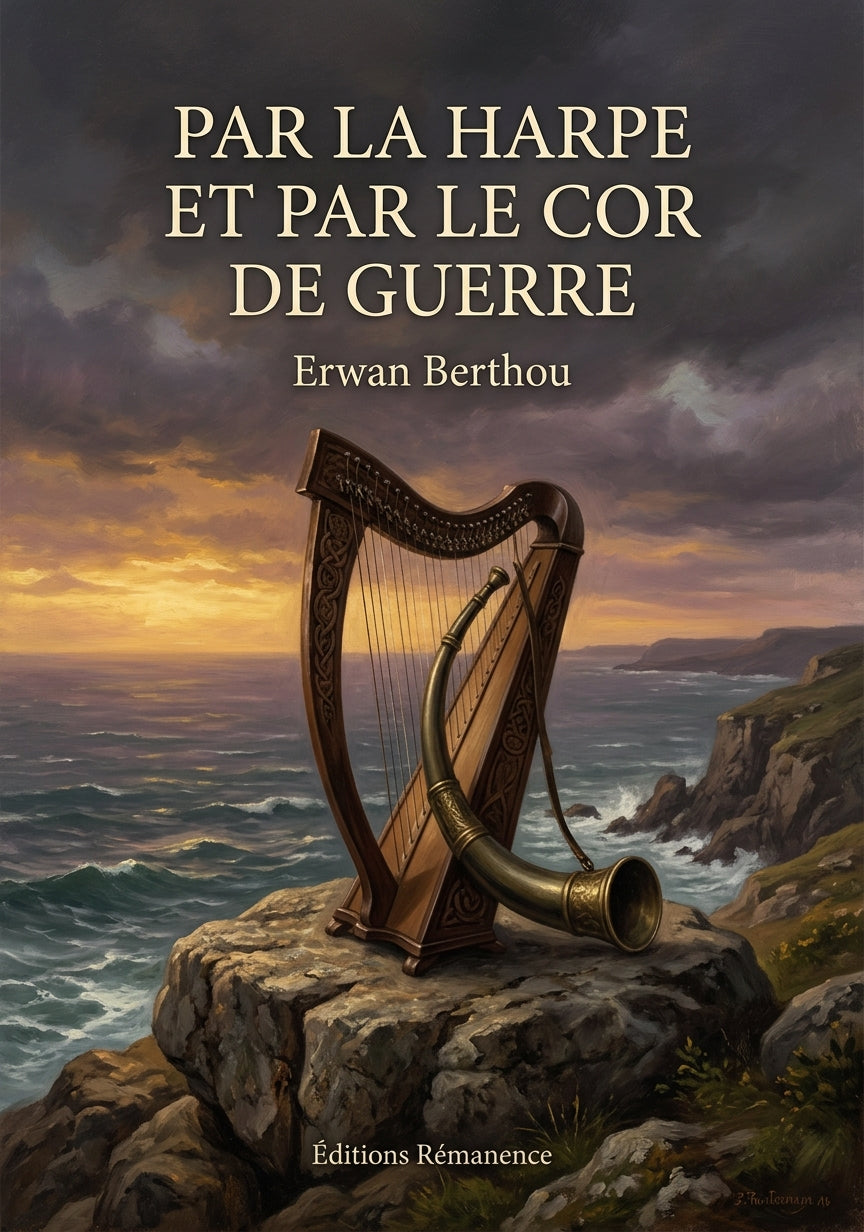 Livre Par la harpe et par le cor de guerre par Erwan Berthou - Couverture - Editions Remanence