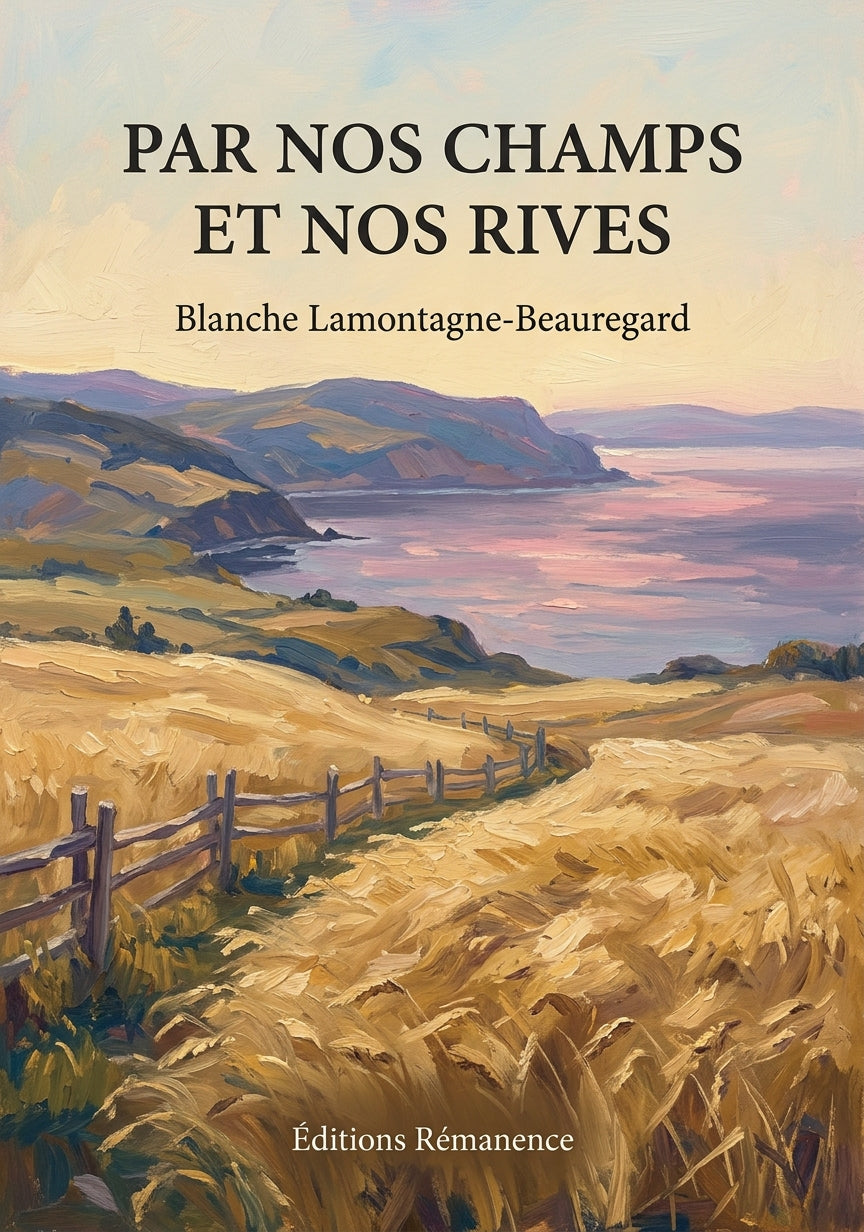 Livre Par nos champs et nos rives par Blanche Lamontagne-Beauregard - Couverture - Editions Remanence
