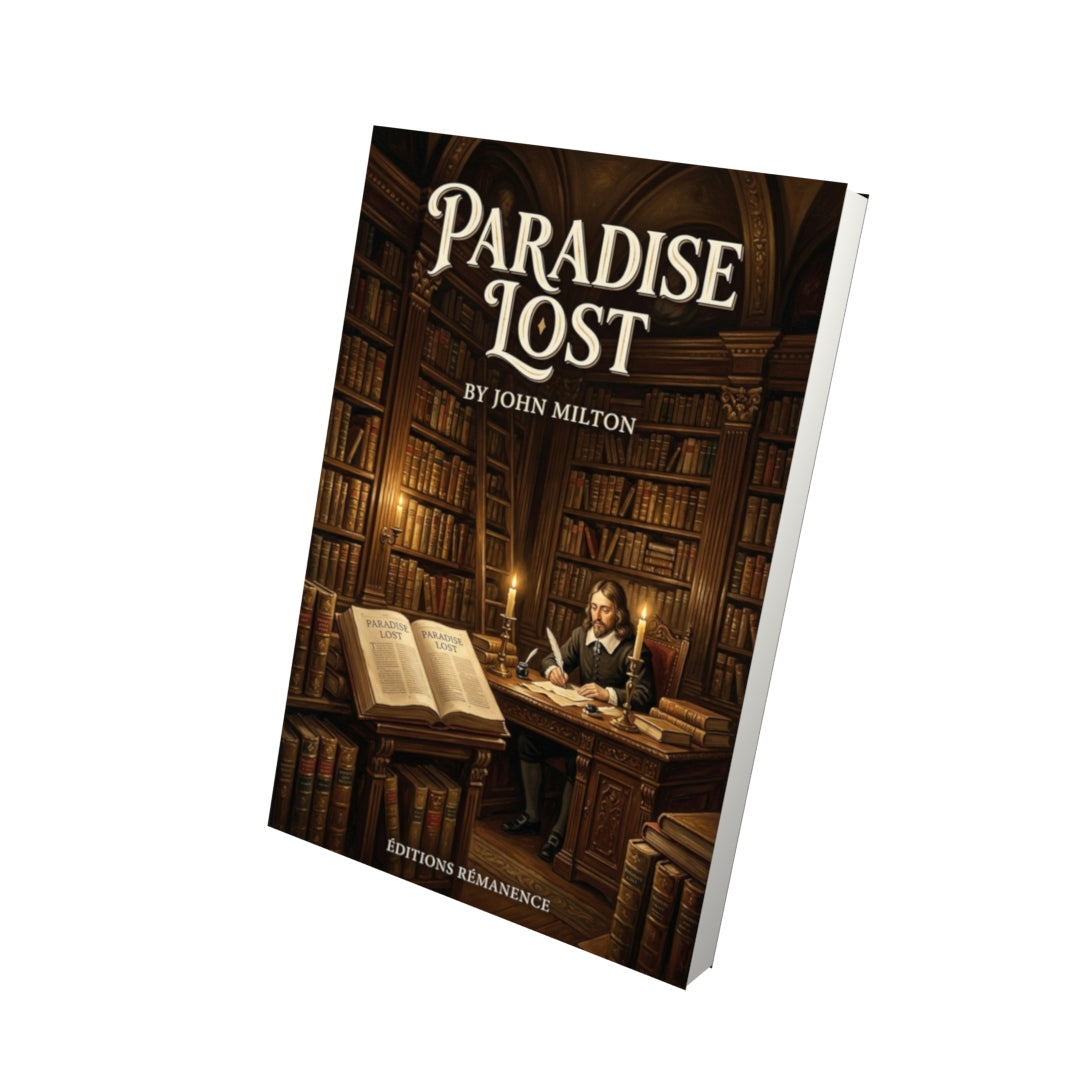 Livre Paradise Lost – John Milton - Vue 3D - Editions Remanence