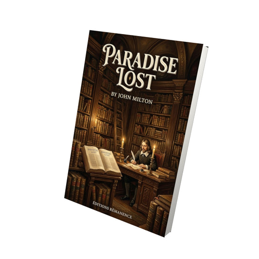 Livre Paradise Lost – John Milton - Vue 3D - Editions Remanence