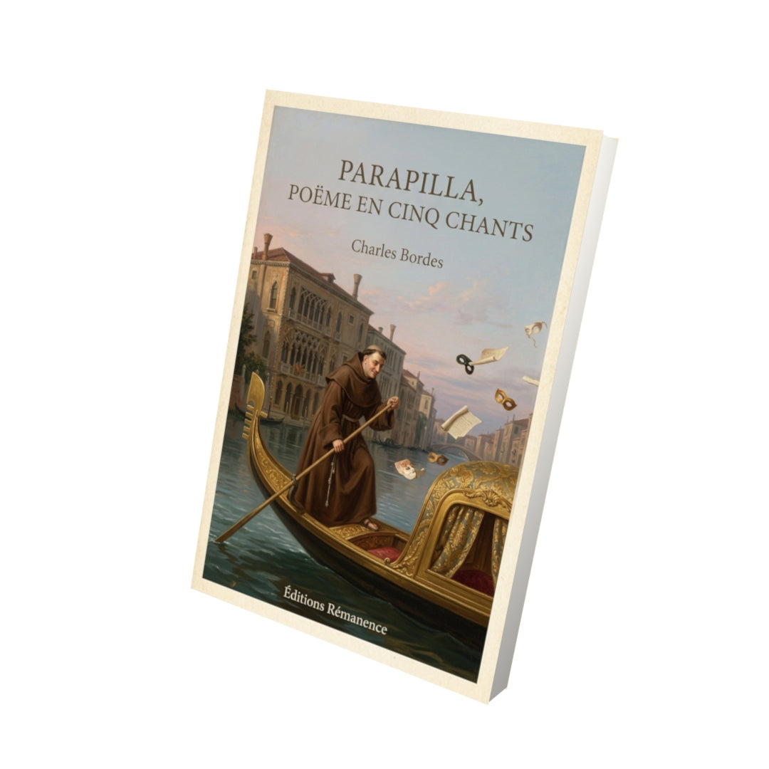 Livre Parapilla, poëme en cinq chants - Charles Bordes - Vue 3D - Editions Remanence