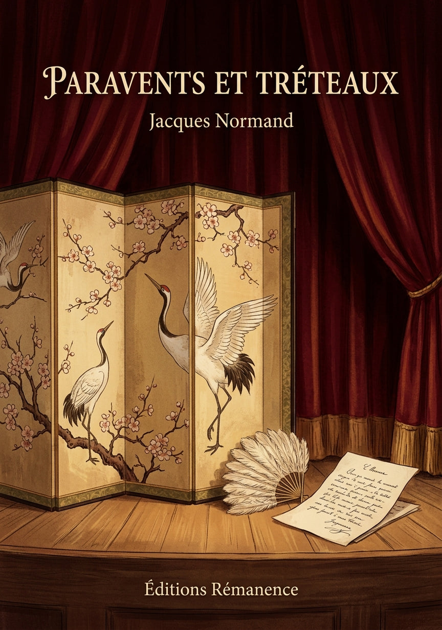 Livre Paravents et Tréteaux par Jacques Normand - Couverture - Editions Remanence