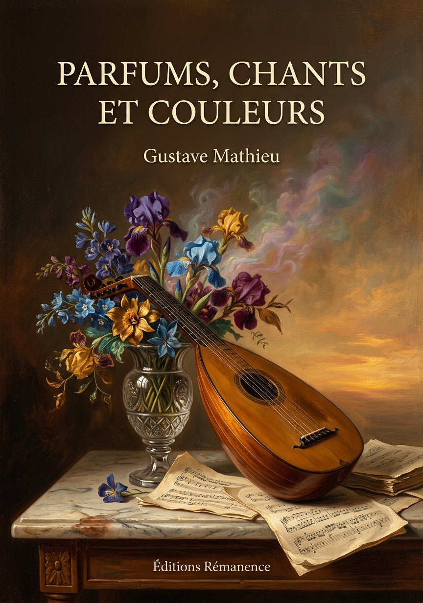 Livre Parfums, Chants et Couleurs par Gustave Mathieu - Couverture - Editions Remanence