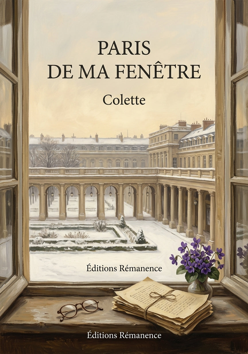 Livre Paris de ma fenêtre par Colette - Couverture - Editions Remanence