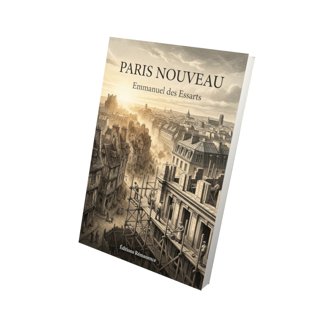 Livre Paris nouveau par Emmanuel des Essarts - Vue 3D - Editions Remanence