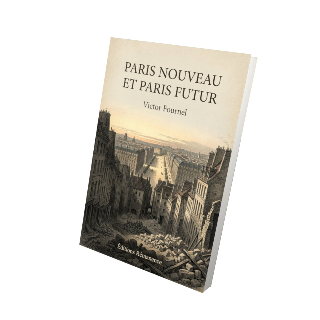 Livre Paris nouveau et Paris futur - Victor Fournel - Vue 3D - Editions Remanence