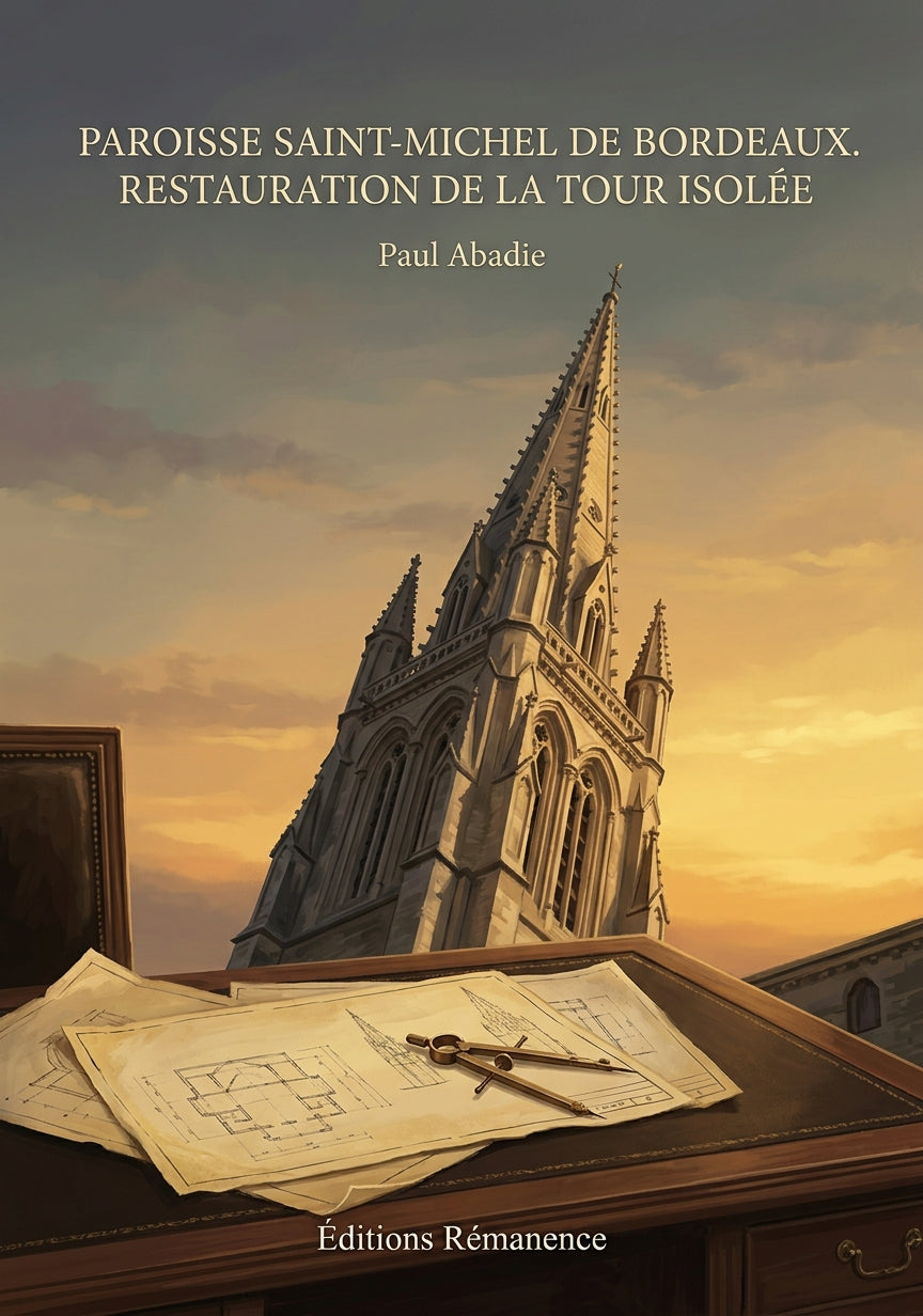 Livre Paroisse Saint-Michel de Bordeaux. Restauration de la tour isolée par Paul Abadie - Couverture - Editions Remanence