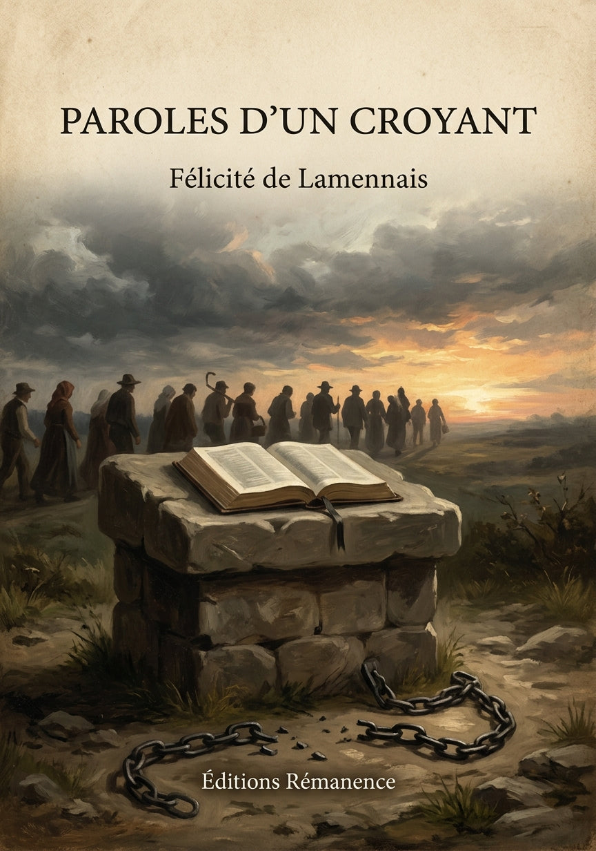Paroles d'un croyant - Félicité de Lamennais (Couverture)