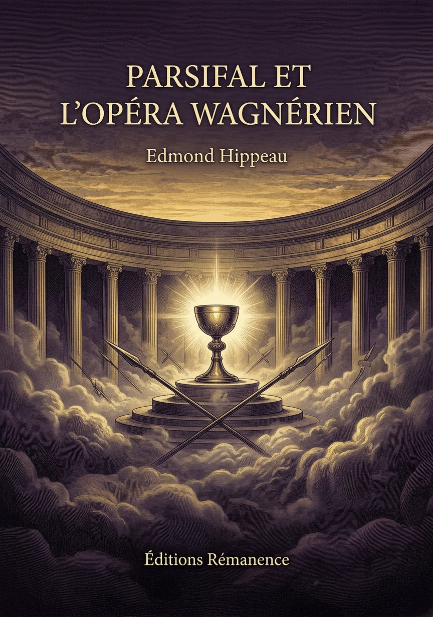 Livre Parsifal et l’Opéra wagnérien par Edmond Hippeau - Couverture - Editions Remanence