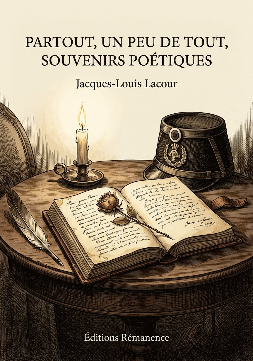 Livre Partout, un peu de tout, souvenirs poétiques par Jacques-Louis Lacour - Couverture - Editions Remanence