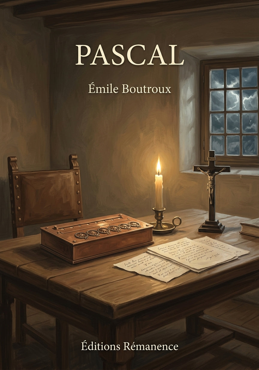 Livre Pascal par Émile Boutroux - Couverture - Editions Remanence