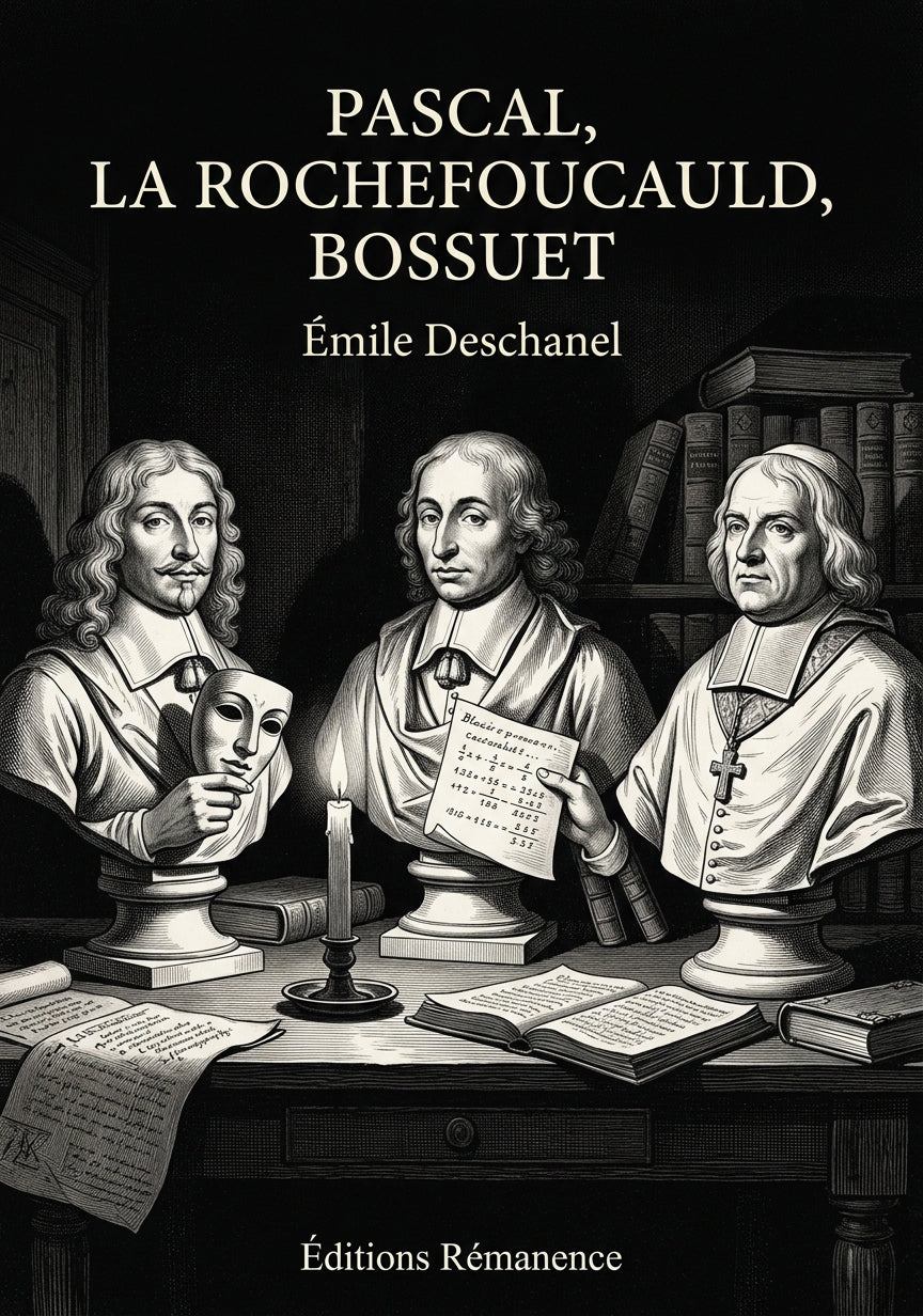 Livre Pascal, La Rochefoucauld, Bossuet par Émile Deschanel - Couverture - Editions Remanence