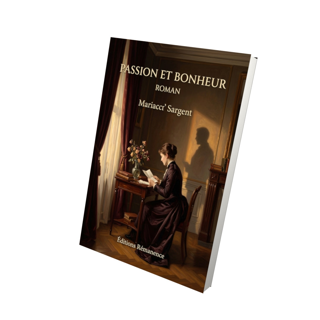 Livre Passion et Bonheur, roman par J.-H. Rosny aîné - Vue 3D - Editions Remanence