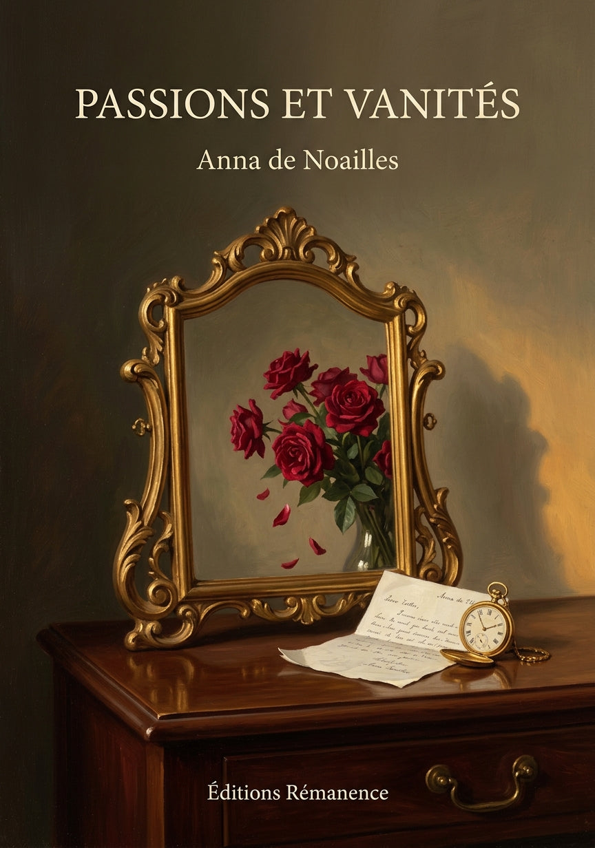 Livre Passions et Vanités par Anna de Noailles - Couverture - Editions Remanence