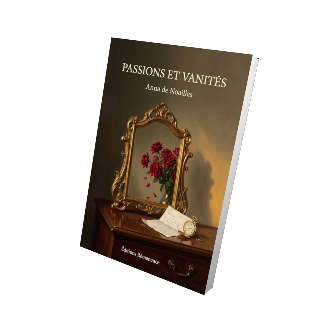 Livre Passions et Vanités par Anna de Noailles - Vue 3D - Editions Remanence