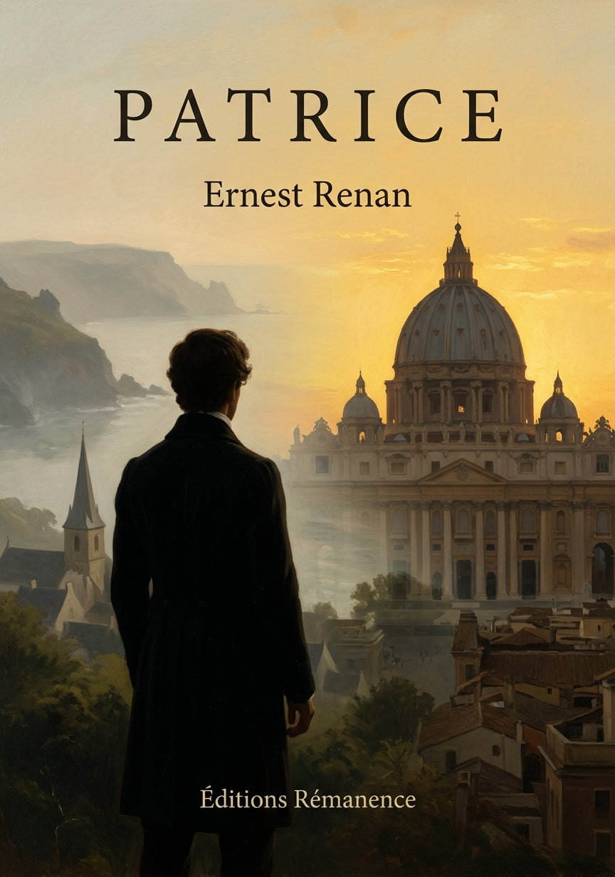 Livre Patrice par Ernest Renan - Couverture - Editions Remanence