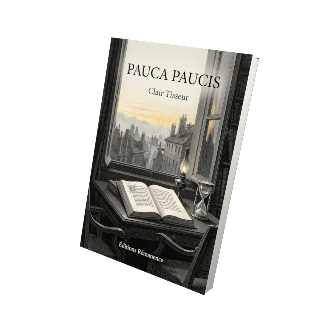 Livre Pauca paucis par Clair Tisseur - Vue 3D - Editions Remanence