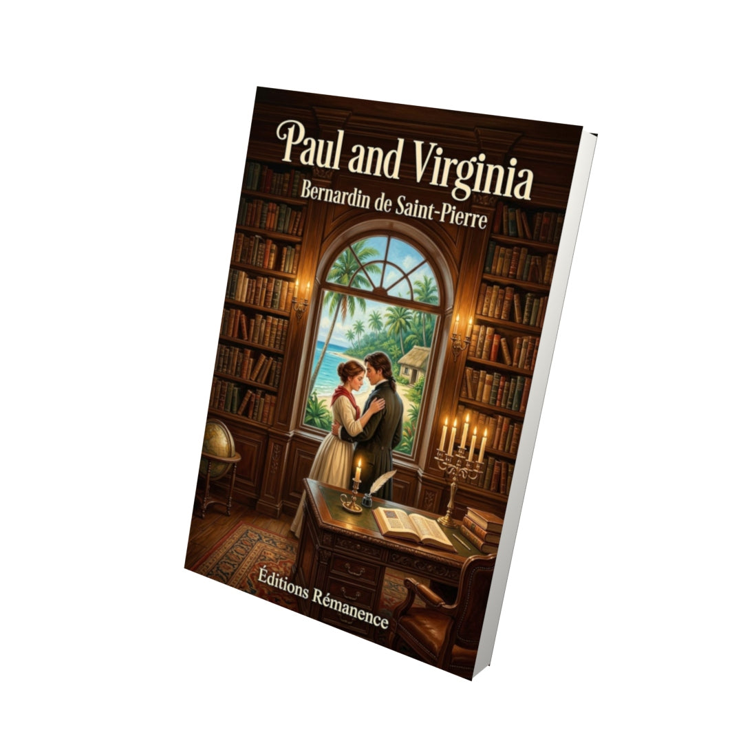 Livre Paul and Virginia – Bernardin de Saint-Pierre - Vue 3D - Editions Remanence
