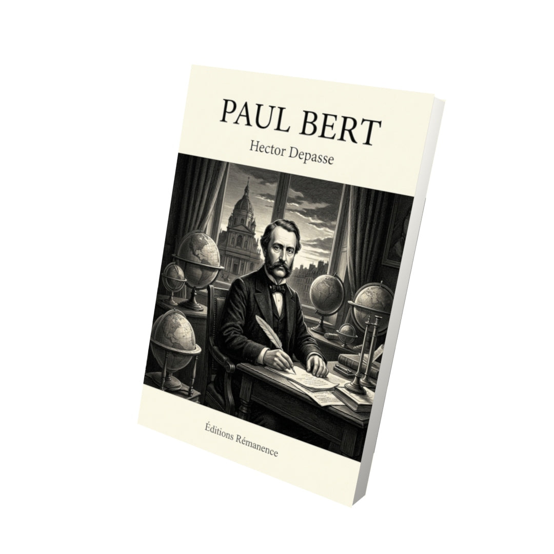 Livre Paul Bert par Hector Depasse - Vue 3D - Editions Remanence