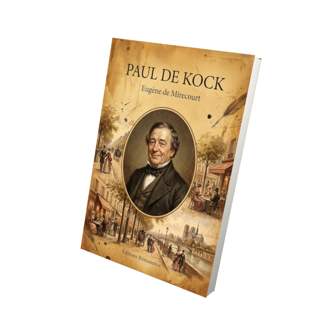 Livre Paul de Kock par Eugène de Mirecourt - Vue 3D - Editions Remanence