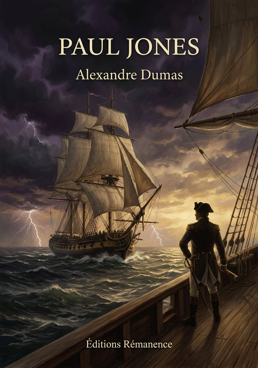 Livre Paul Jones par Alexandre Dumas - Couverture - Editions Remanence