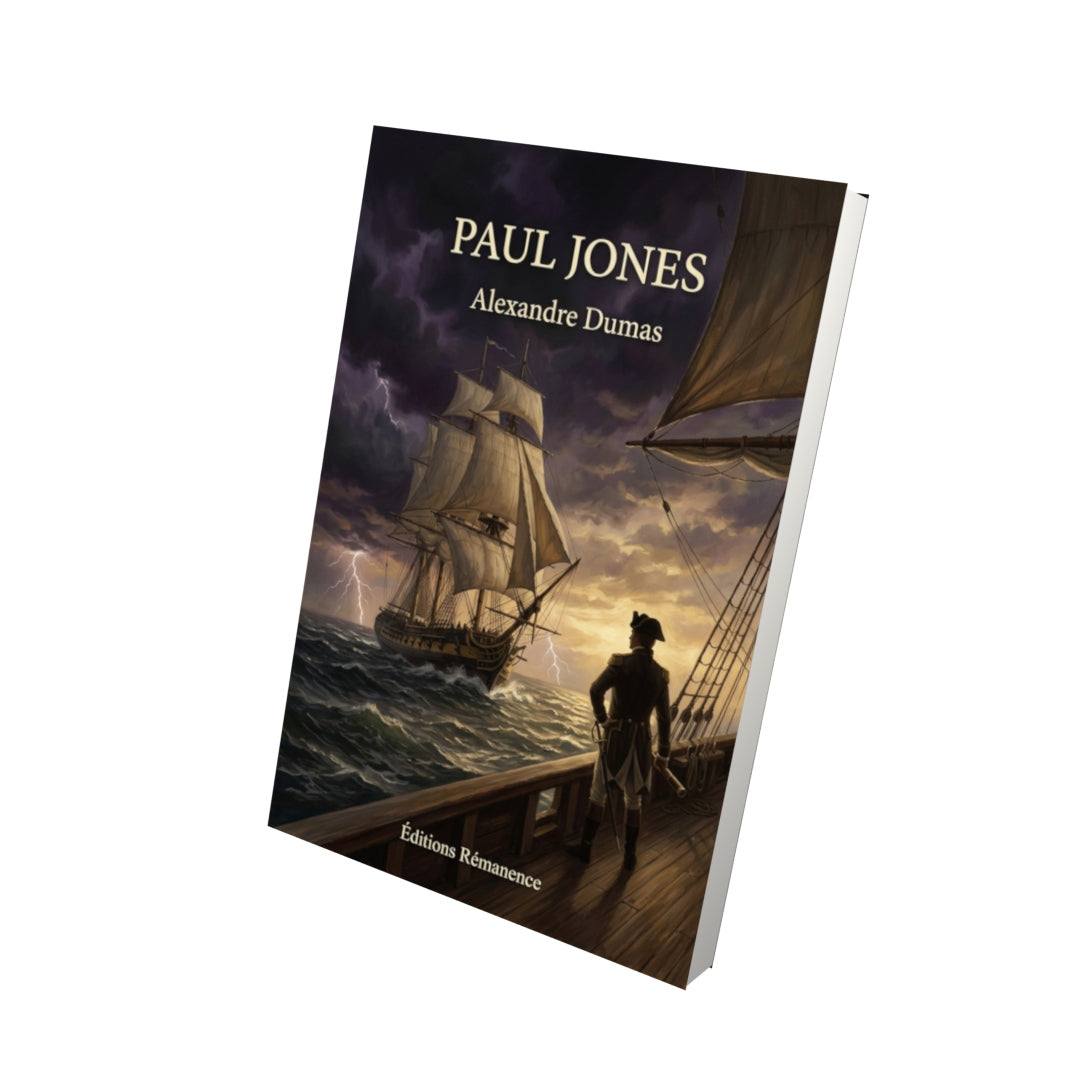 Livre Paul Jones par Alexandre Dumas - Vue 3D - Editions Remanence