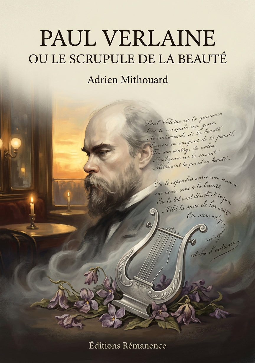Livre Paul Verlaine ou le Scrupule de la beauté par Adrien Mithouard - Couverture - Editions Remanence
