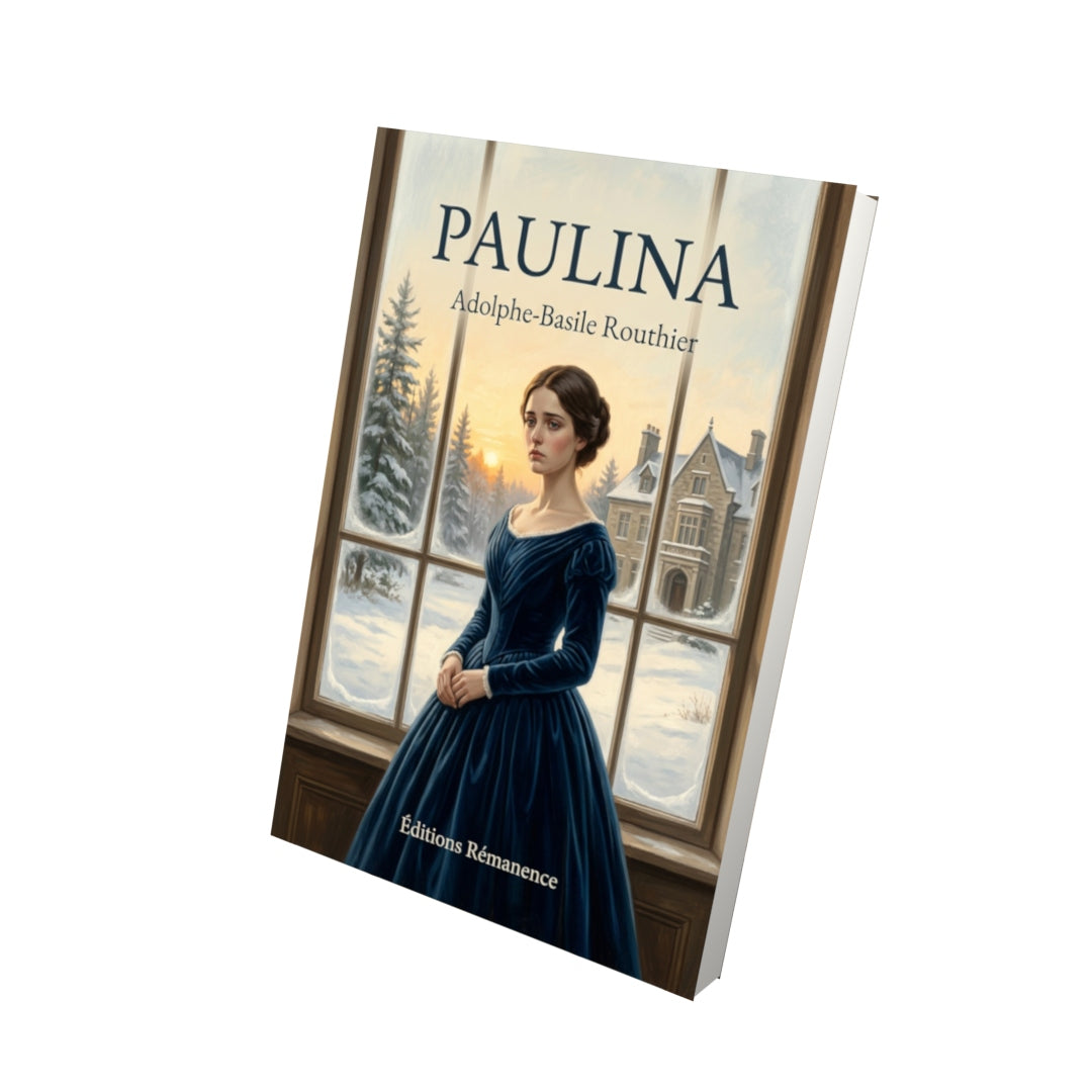 Livre Paulina par Adolphe-Basile Routhier - Vue 3D - Editions Remanence