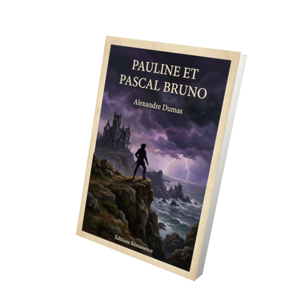 Livre Pauline et Pascal Bruno - Alexandre Dumas - Vue 3D - Editions Remanence