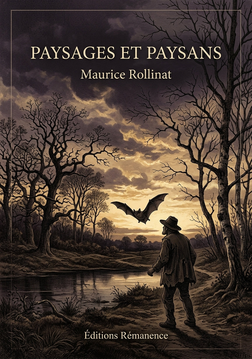 Livre Paysages et paysans par Maurice Rollinat - Couverture - Editions Remanence