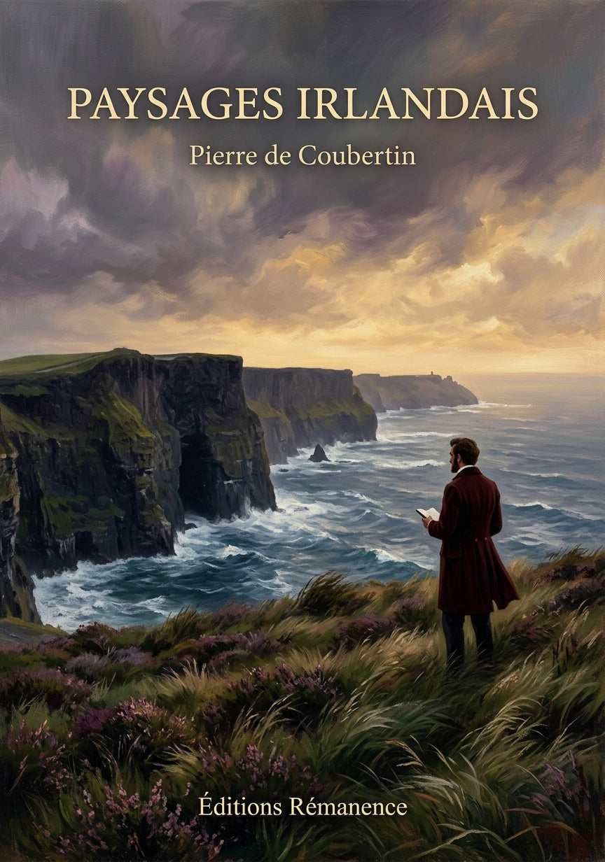 Livre Paysages irlandais par Pierre de Coubertin - Couverture - Editions Remanence