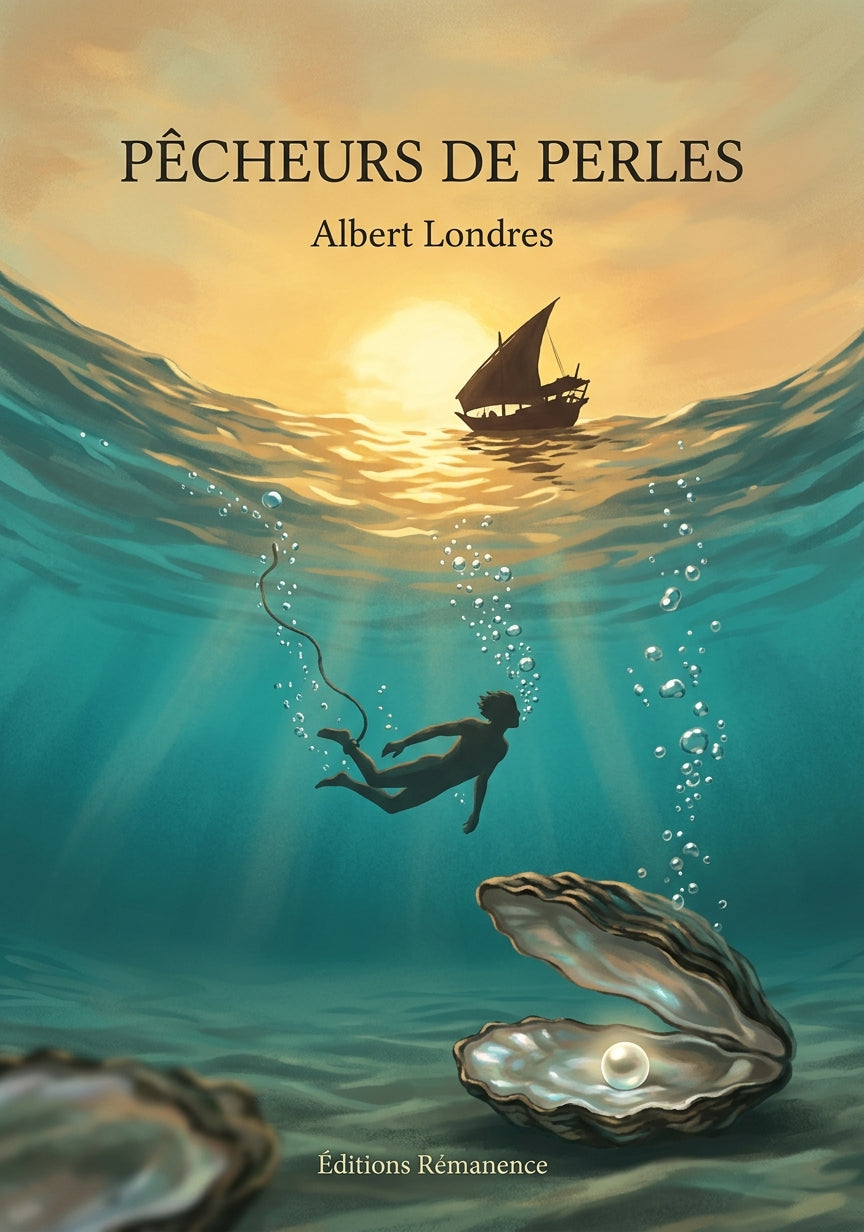 Livre Pêcheurs de perles par Albert Londres - Couverture - Editions Remanence