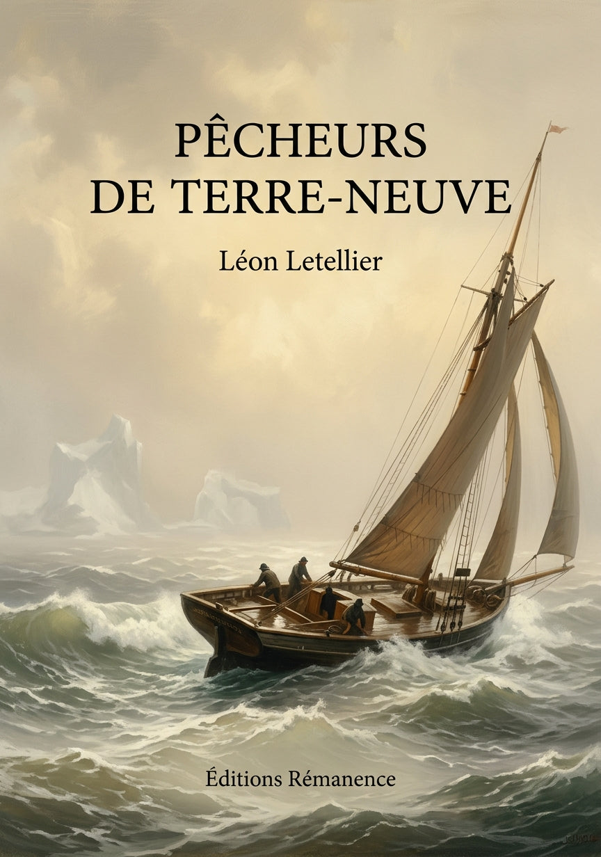 Livre Pêcheurs de Terre-Neuve par Léon Letellier - Couverture - Editions Remanence