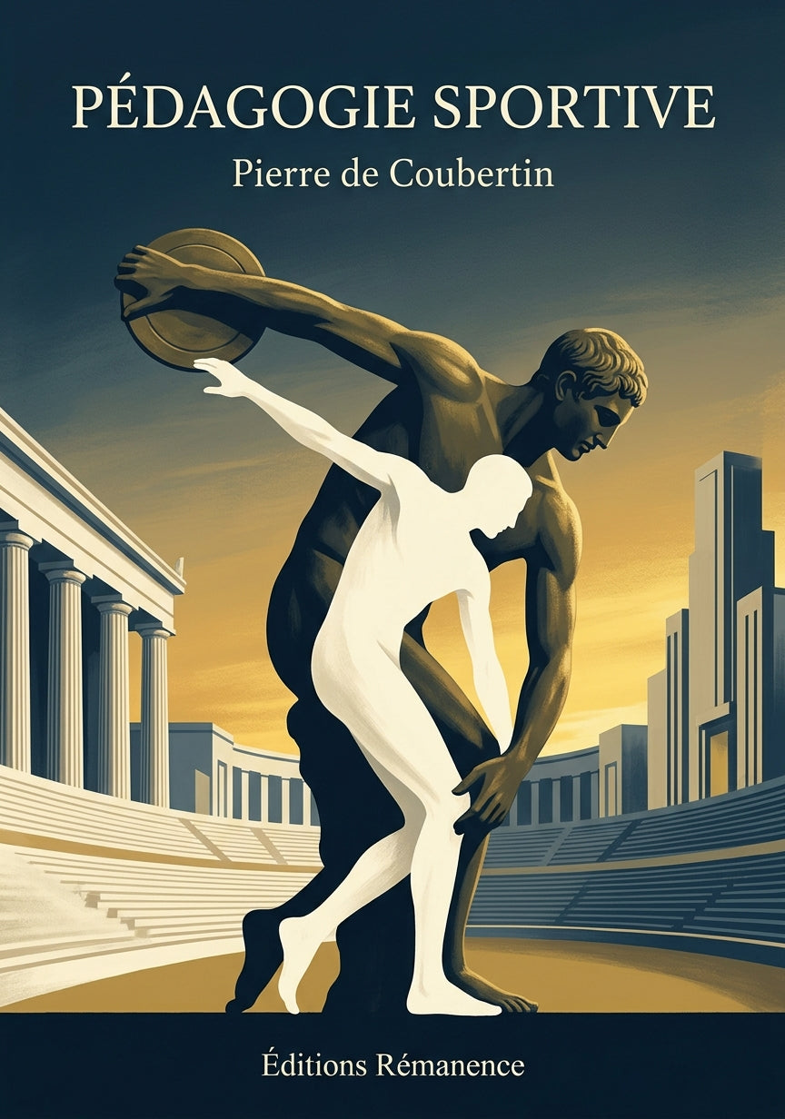 Livre Pédagogie sportive par Pierre de Coubertin - Couverture - Editions Remanence