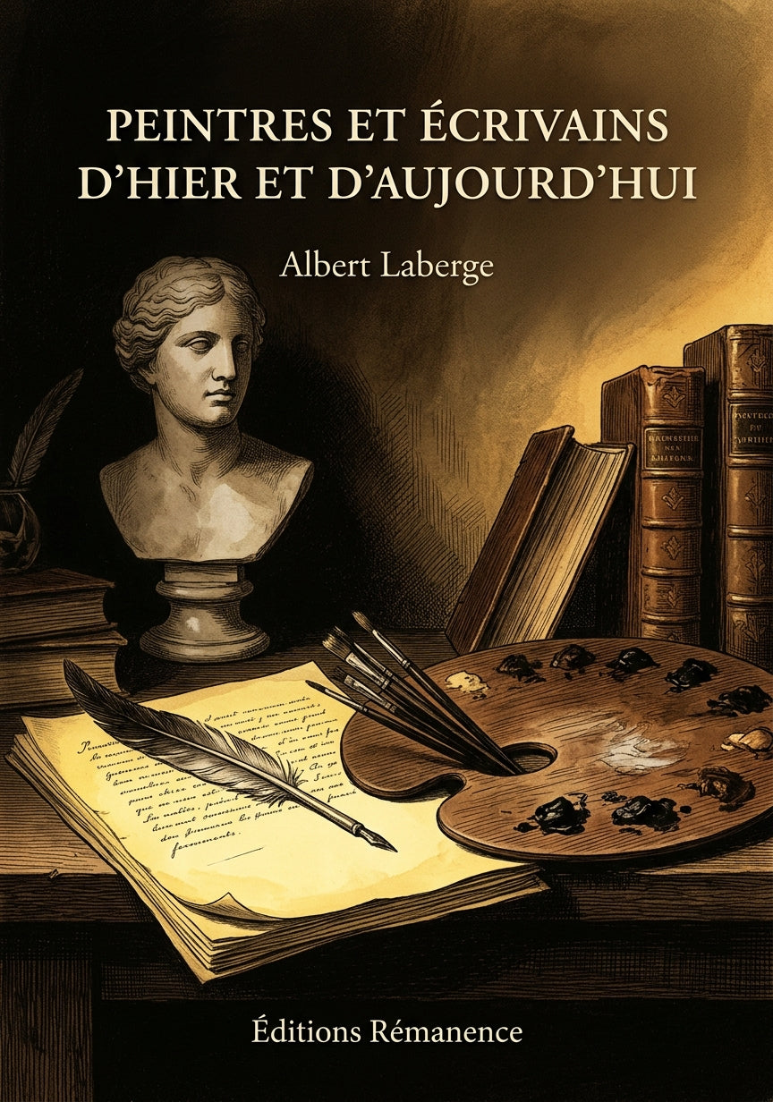 Livre Peintres et écrivains d’hier et d’aujourd’hui par Albert Laberge - Couverture - Editions Remanence