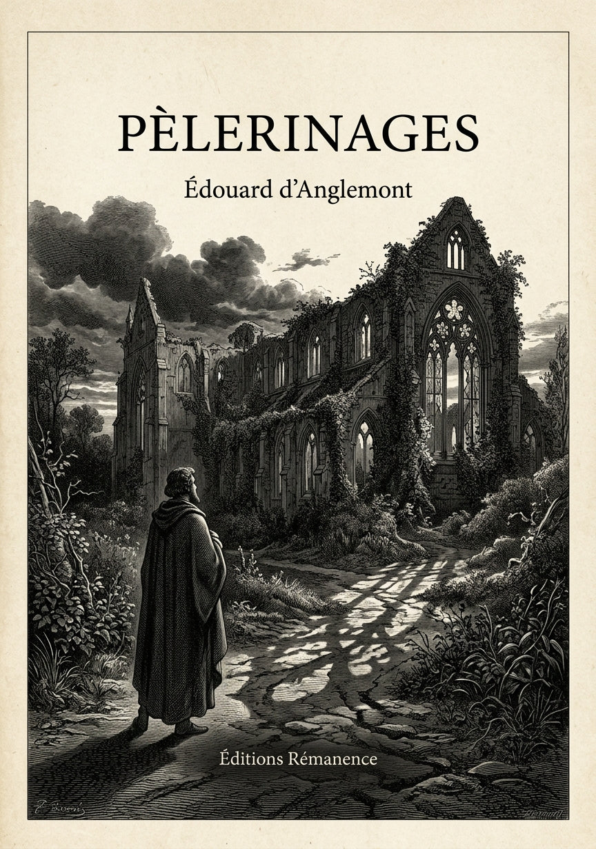 Livre Pèlerinages par Édouard d’Anglemont - Couverture - Editions Remanence