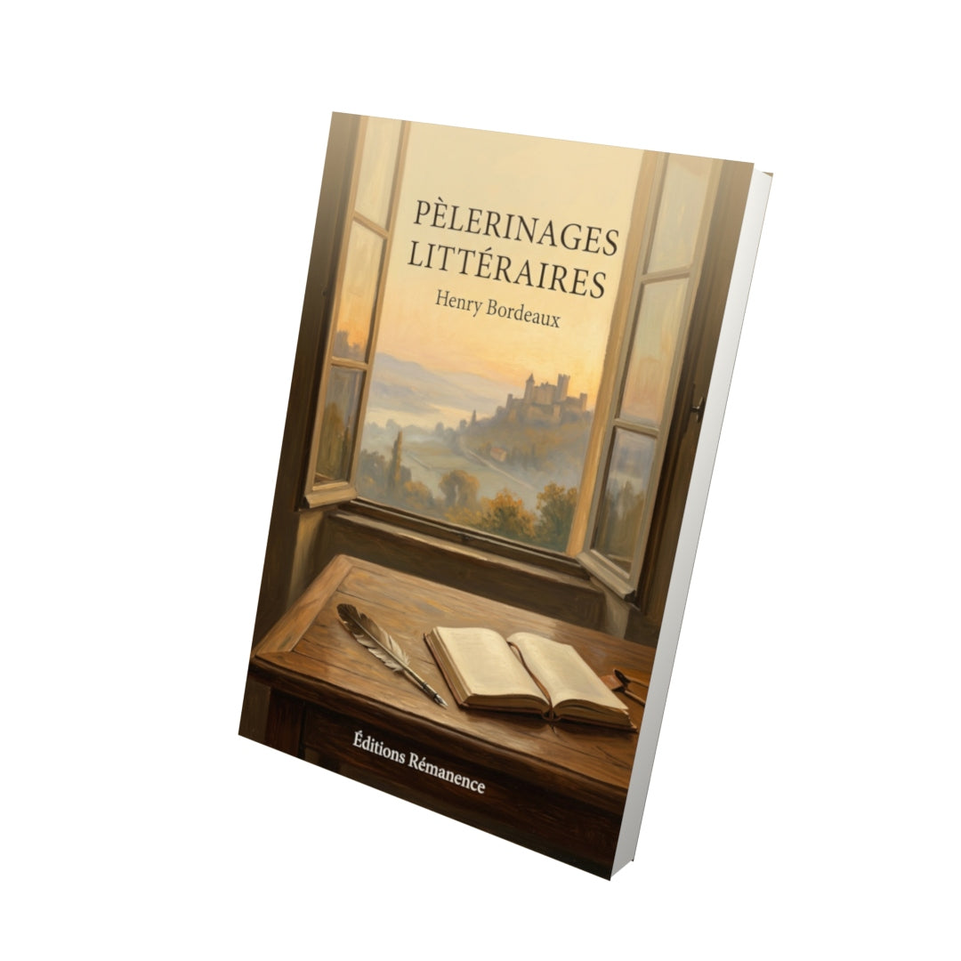Livre Pèlerinages Littéraires par Henry Bordeaux - Vue 3D - Editions Remanence