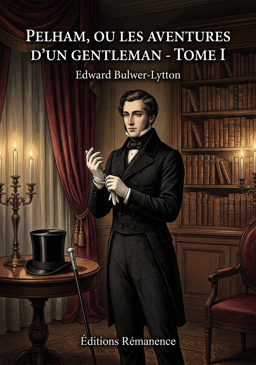 Livre Pelham, ou les Aventures d’un gentleman - Tome I par Edward Bulwer-Lytton - Couverture - Editions Remanence