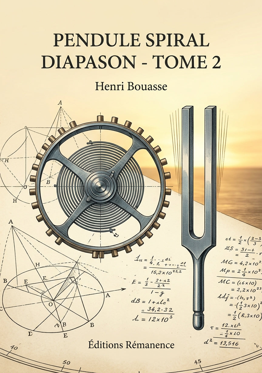 Livre Pendule spiral diapason - Tome 2 par Henri Bouasse - Couverture - Editions Remanence