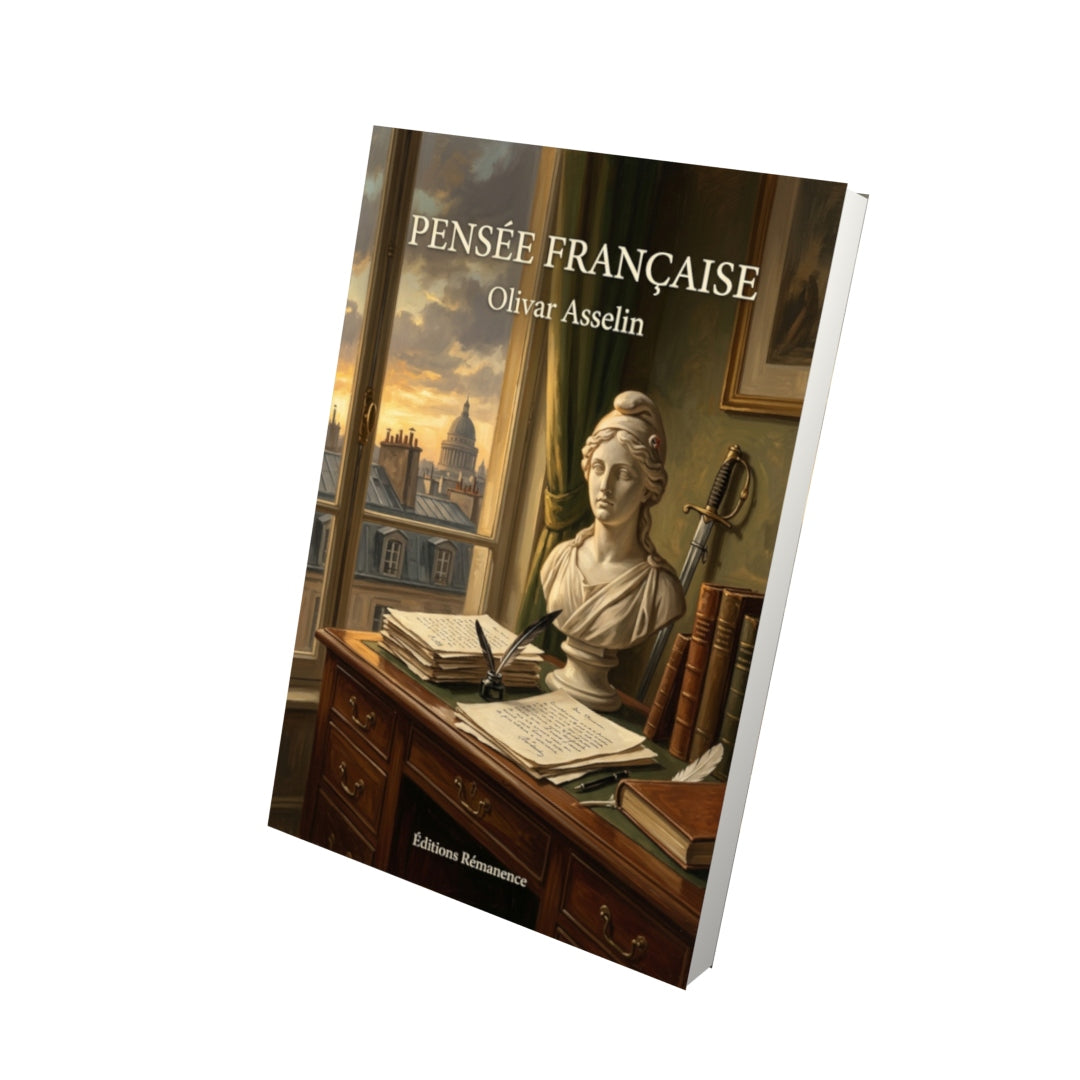 Livre Pensée française par Olivar Asselin - Vue 3D - Editions Remanence