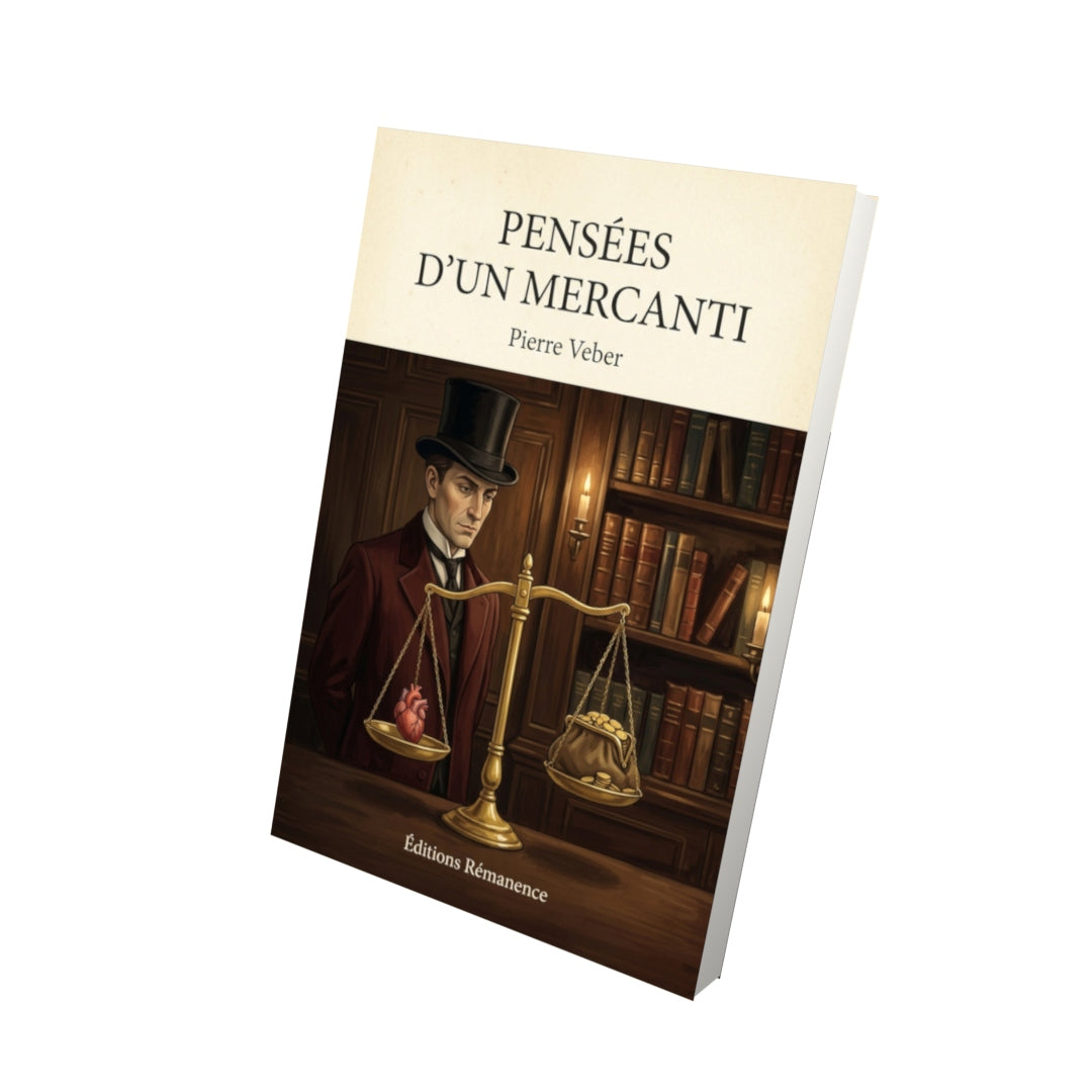 Livre Pensées d'un mercanti - Pierre Veber - Vue 3D - Editions Remanence